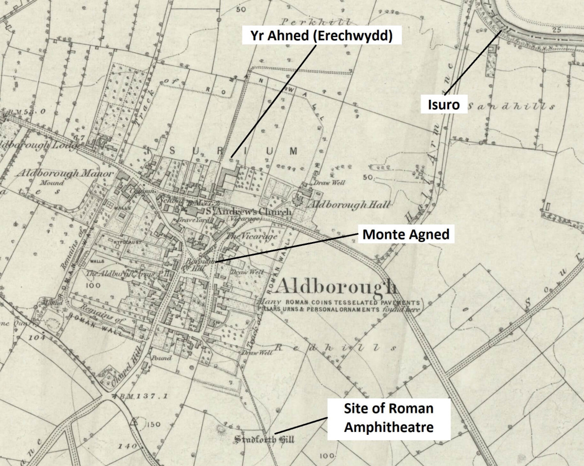 1860s Map Annotated For Erechwydd (Yr Ahned) 1860s Map Annotated For Erechwydd (Yr Ahned)