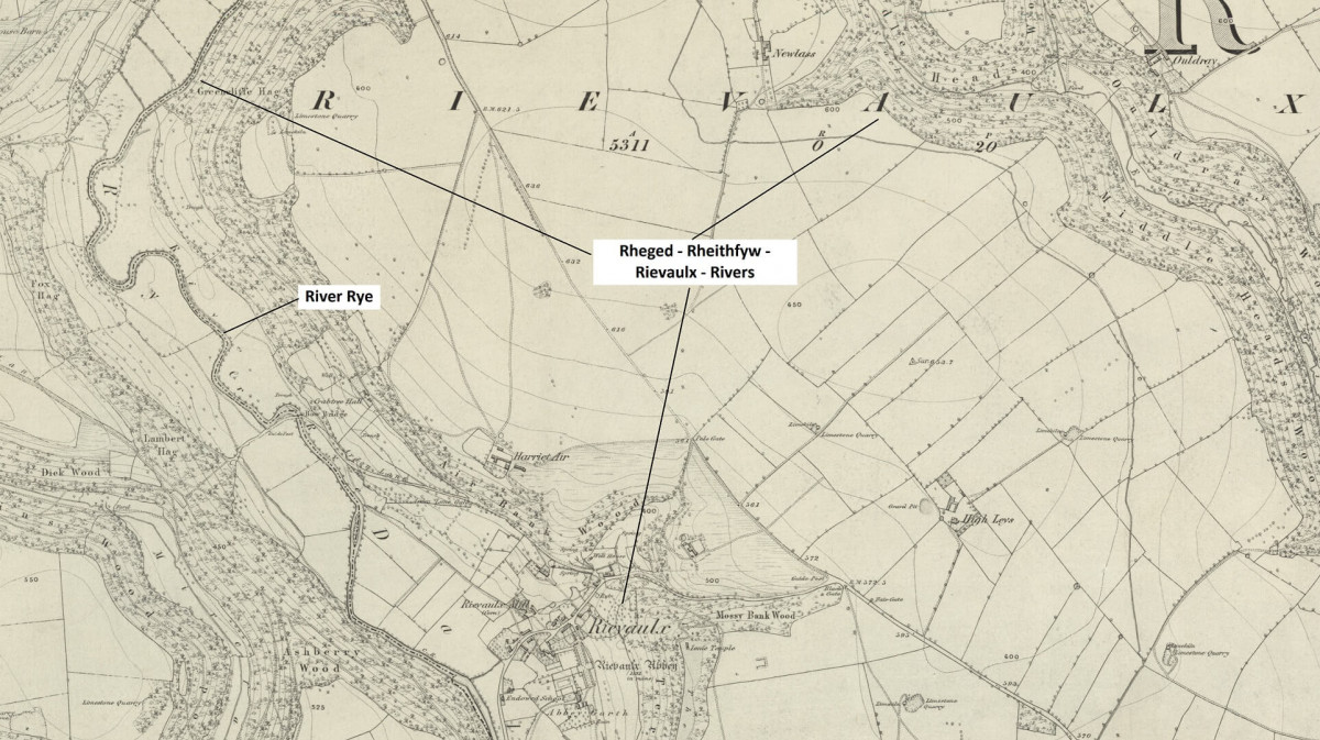 1860s Map With Annotations For Rheged 1860s Map With Annotations For Rheged